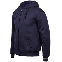 mens microfiber fleece hoodies custom full zip jacket fleece hoody